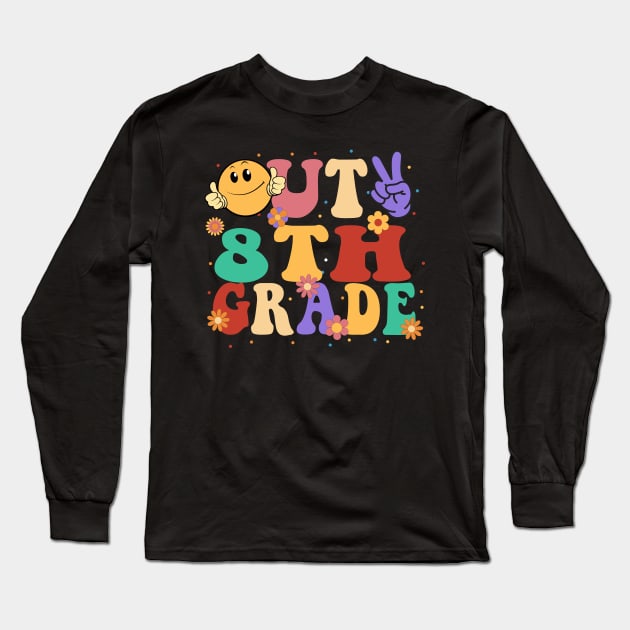 peace out 8th grade last day of school Long Sleeve T-Shirt by marisamegan8av